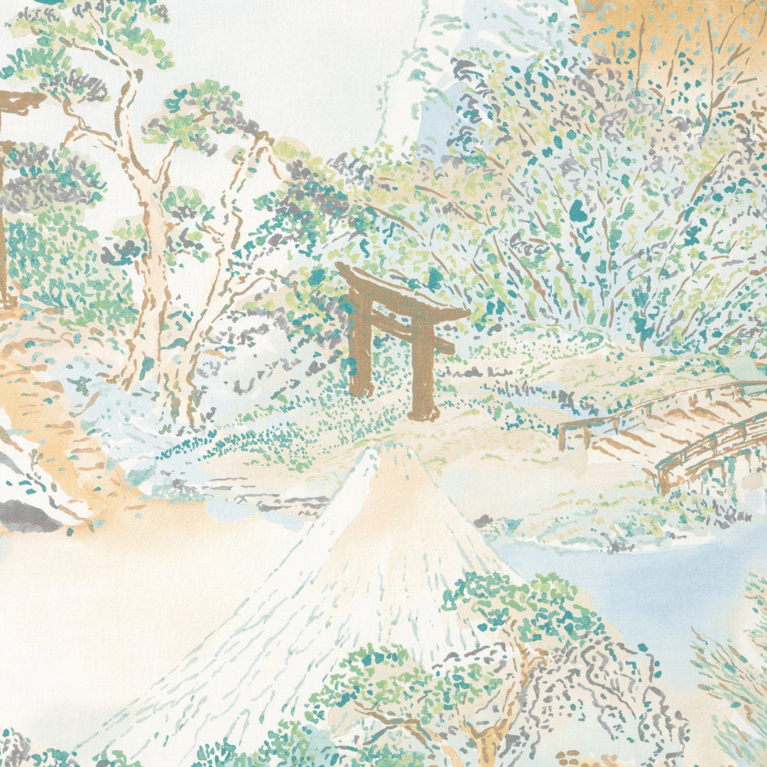 Meiji Print - Aqua By Brunschwig & Fils Fabric