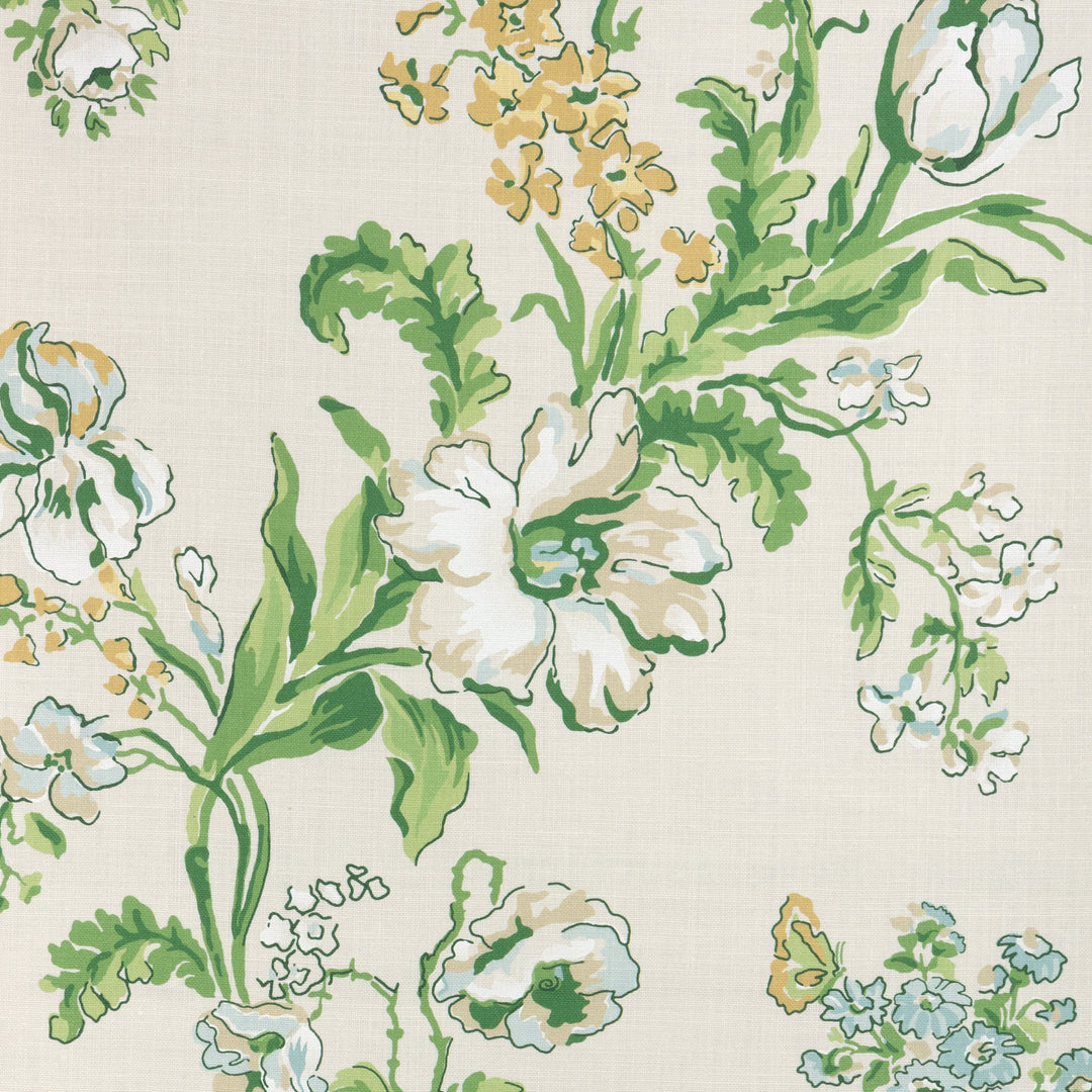 Maintenon Print - Vert/Soleil By Brunschwig & Fils Fabric