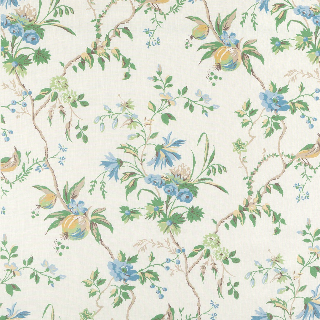Locklin Print - Lagoon By Brunschwig & Fils Fabric