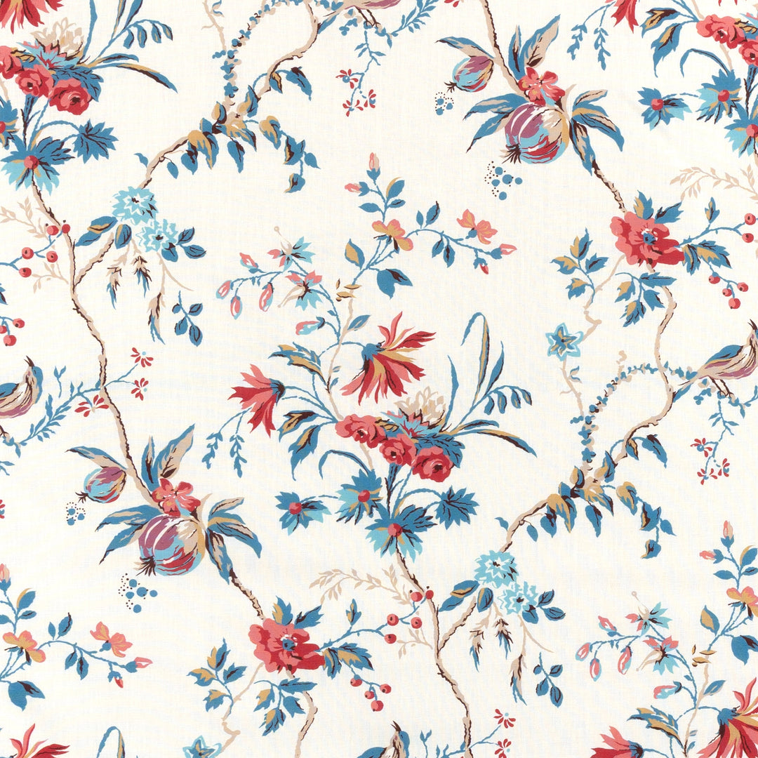 Locklin Print - Red/Blue By Brunschwig & Fils Fabric