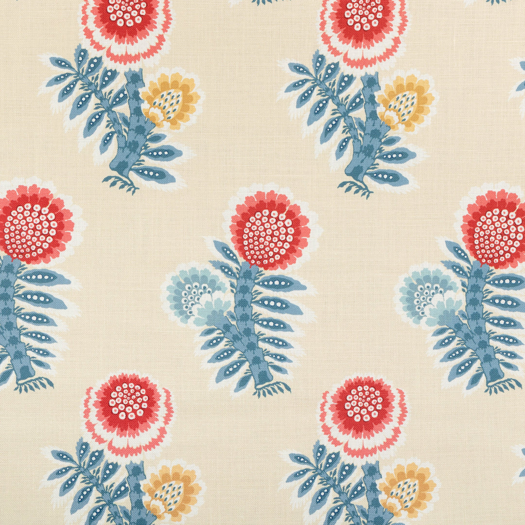Kumaly Print - Red/Blue By Brunschwig & Fils Fabric