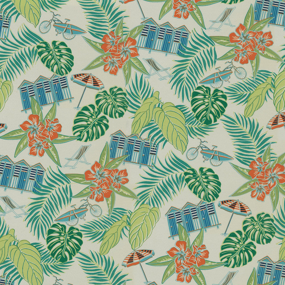 Beach Scenes Capri 802532 by Tommy Bahama Outdoor Fabric - 100% Spun Polyester Pakistan 51000 Horizontal: 25.25 and Vertical: 13.5 54 - Fabric Carolina -