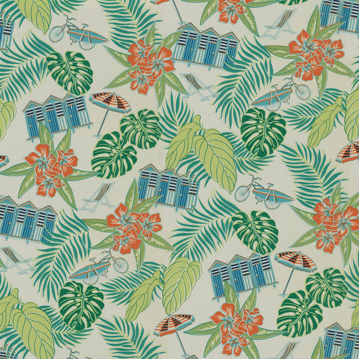 Beach Scenes Capri 802532 by Tommy Bahama Outdoor Fabric - 100% Spun Polyester Pakistan 51000 Horizontal: 25.25 and Vertical: 13.5 54 - Fabric Carolina -