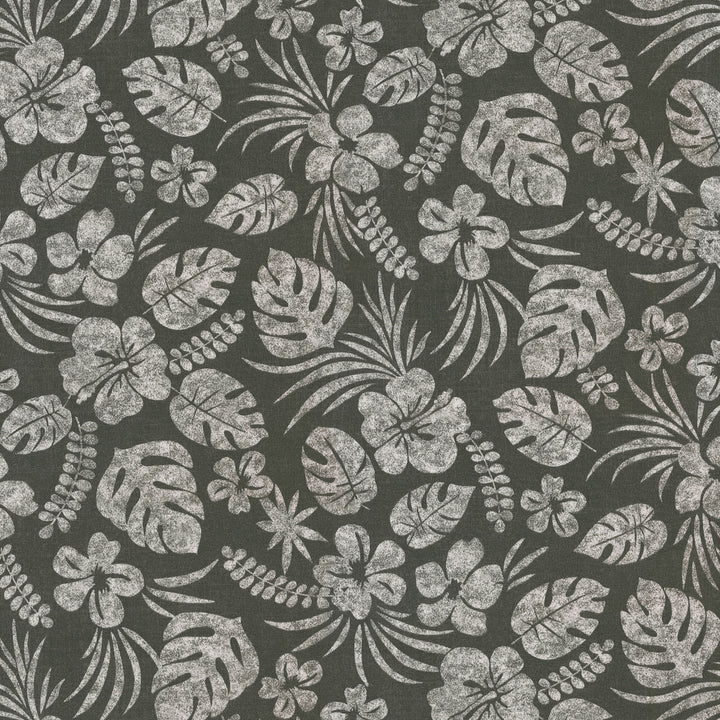 Tbo Isle Be Back Charcoal 802541 by Tommy Bahama Home Fabric - 100% Spun Polyester PAKISTAN Horizontal: 13.5 and Vertical: 25.25 54 - Fabric Carolina -