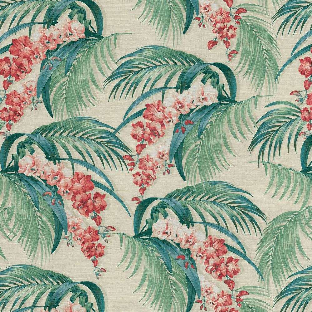 Orchid Haven Nectar 802581 by Tommy Bahama Home Fabric - 100% Spun Polyester Peru 18000 Horizontal: 27 and Vertical: 27 54 - Fabric Carolina -