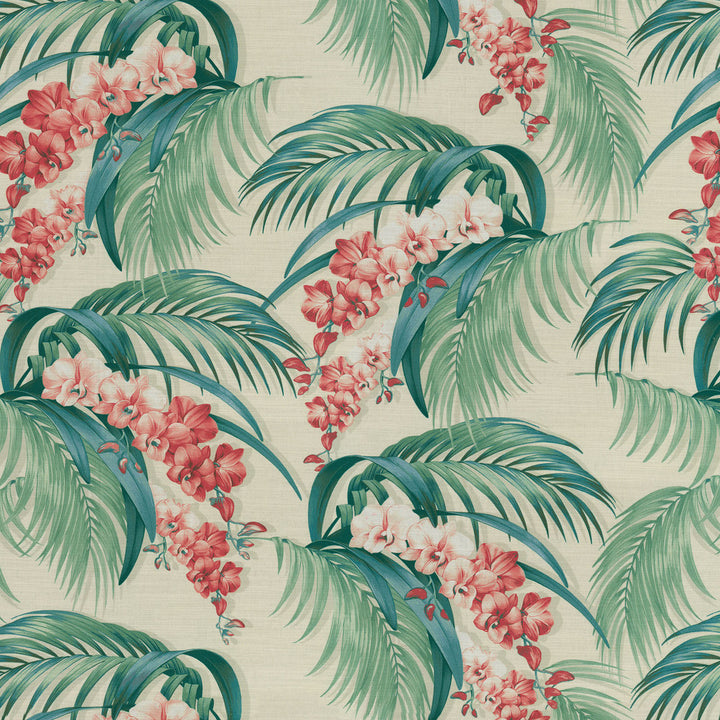 Orchid Haven Nectar 802581 by Tommy Bahama Home Fabric - 100% Cotton Peru 18000 Horizontal: 27 and Vertical: 27 54 - Fabric Carolina -
