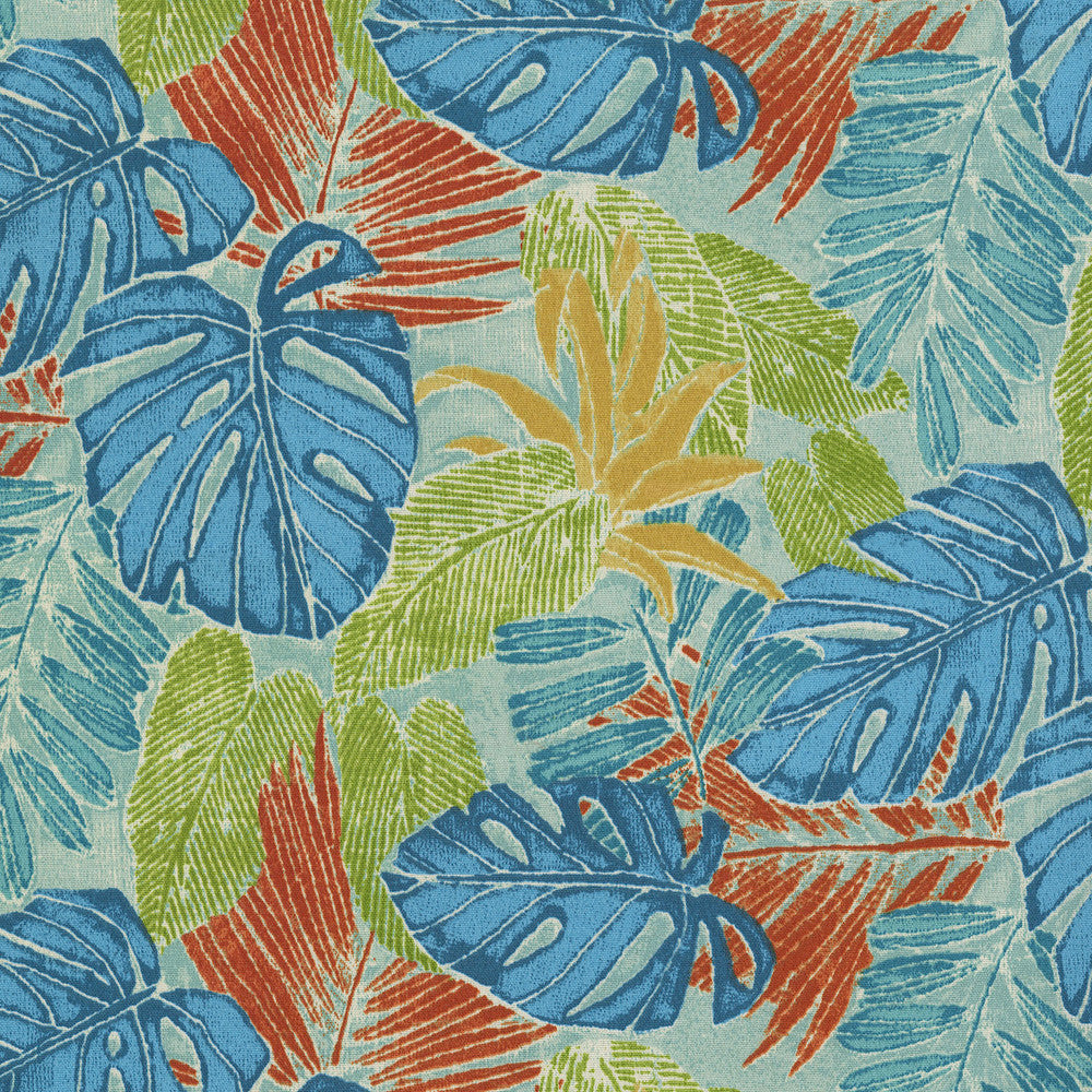 Tbo Batik Leaves Sailor 802710 by Tommy Bahama Home Fabric - 100% Polyester PAKISTAN 15000 Horizontal: 13.5 and Vertical: 12.625 55 - Fabric Carolina -