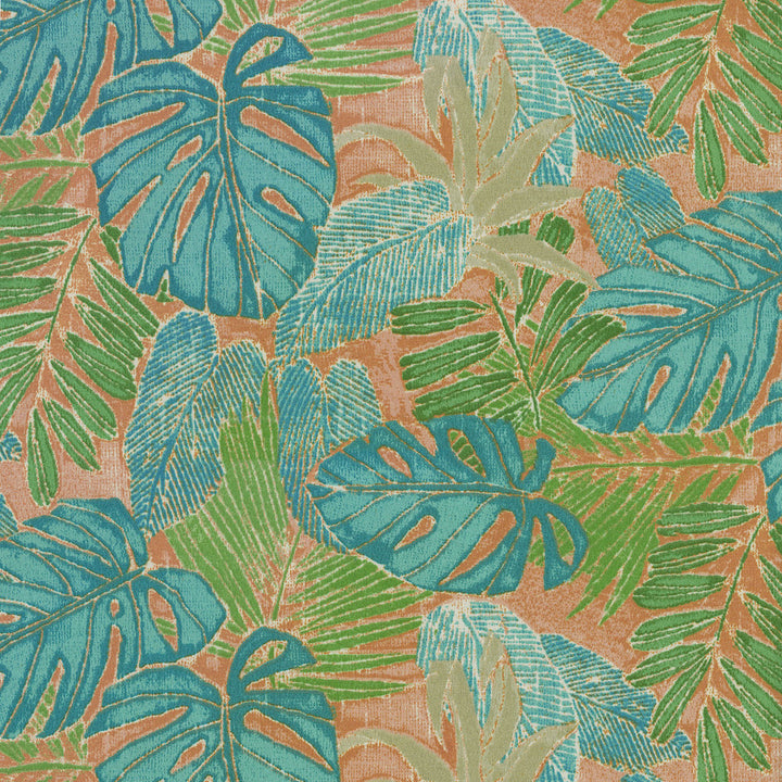 Tbo Batik Leaves Mango 802711 by Tommy Bahama Home Fabric - 100%Polyester PAKISTAN 15000 Horizontal: 13.5 and Vertical: 12.625 55 - Fabric Carolina -