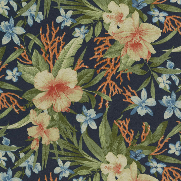 Tbo Fleur Le Mar Ink 802752 by Tommy Bahama Home Fabric 100% Polyester Pakistan 33000 Horizontal: 13.5 and Vertical: 12.75 54 - Fabric Carolina -