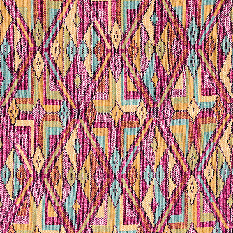 Kuzma Magenta 80280 by Schumacher Designer Fabric BOHEMIA COTTON 45% LINEN 10% ITALY MARTINDALE 20,000 </p><p>Repeat: Horizontal: 27 1/3" (69CM) and Vertical: 27" (69CM) 56 - Swanky Fabrics -