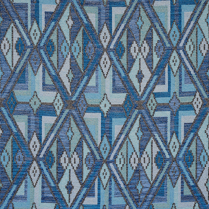 Kuzma Blue 80281 by Schumacher Fabric BOHEMIA COTTON 46% LINEN 11% ITALY MARTINDALE 20,000 </p><p>Repeat: Horizontal: 27 1/3" (69CM) and Vertical: 27" (69CM) 56 - Fabric Carolina -