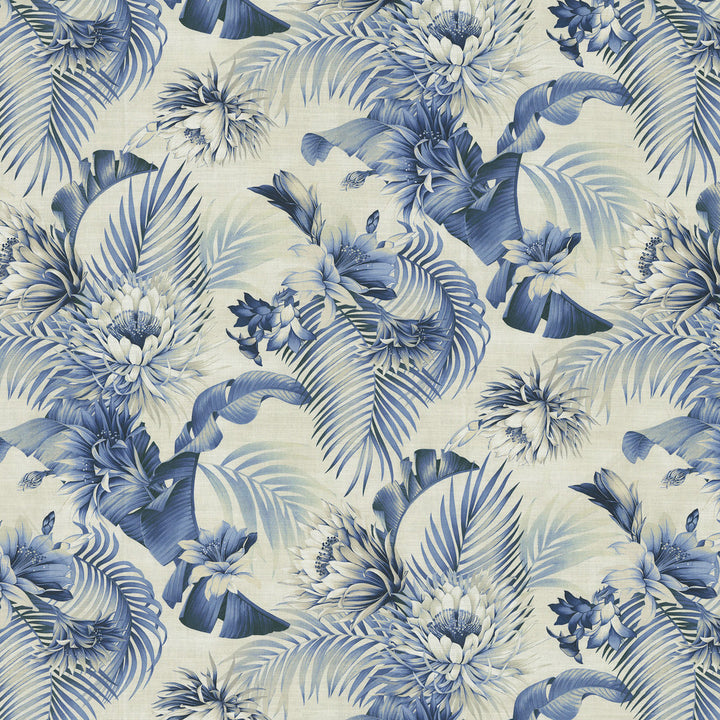 Harbor Island Azure 802901 by Tommy Bahama Home Fabric 100% Cotton Peru 25000 Horizontal: 13.5 and Vertical: 25.25 54 - Fabric Carolina -