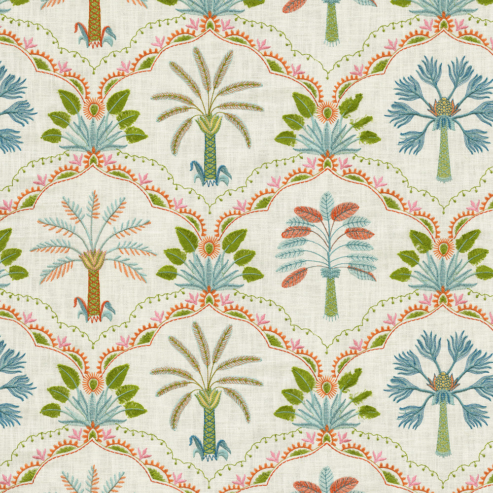 Daintree Emb Tropical 802910 by Tommy Bahama Home Fabric Base 100% cotton Emb: 100% rayon India 51000 Horizontal: 25.5 and Vertical: 15 54 - Fabric Carolina -