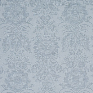 Greta Damask Blue 80420 by Schumacher Fabric
