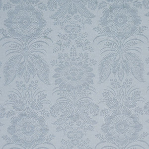 Greta Damask Blue 80420 by Schumacher Fabric