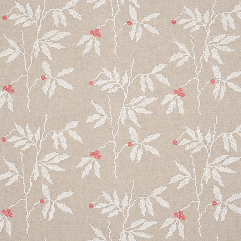 Lilla Embroidery Ivory On Neutral 80431 by Schumacher Fabric Schumacher Fabric Lilla Embroidery Ivory On Neutral 80431Fabric LINEN 48% INDIA </p><p>Repeat: H: HORZ. 17 1/3" (33CM), V: VERT 15 3/4" (40CM) 52 - Fabric Carolina -