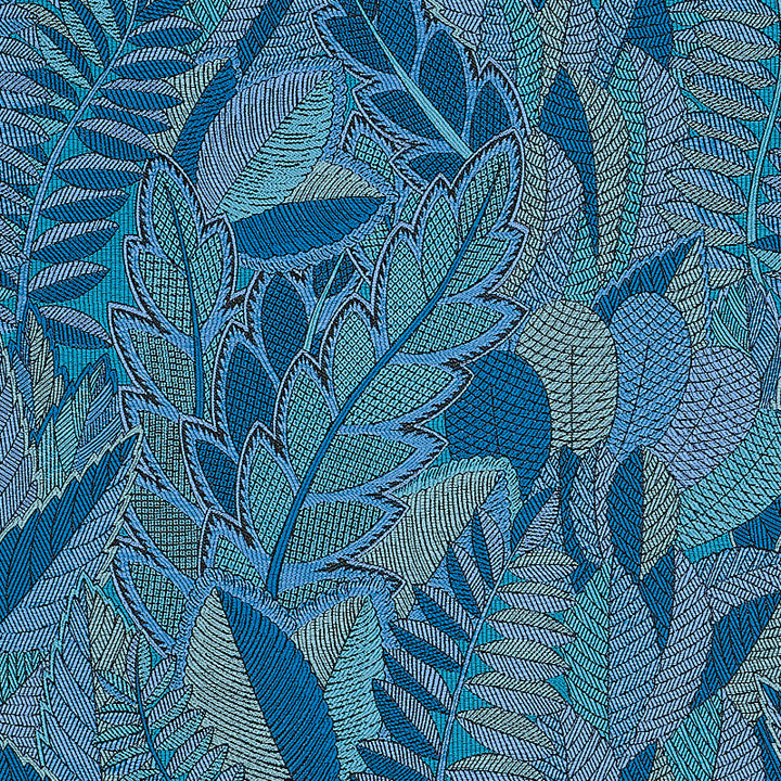 Japura Forest Blues 80563 by Schumacher Fabric Schumacher Fabric Japura Forest Blues 80563Fabric COTTON 71% FRANCE </p><p>Repeat: H: HORZ. 27 1/5" (69CM), V: VERT. 62 8/9" (160CM) 55 - Fabric Carolina -