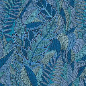 Japura Forest Blues 80563 by Schumacher Fabric