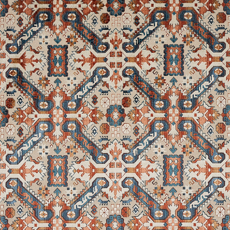 Tiraz Velvet Spice 80600 by Schumacher Fabric Schumacher Fabric Tiraz Velvet Spice 80600Fabric VISCOSE 92% BELGIUM </p><p>Repeat: H: HORZ. 13 2/5" (34CM), V: VERT. 11 2/5" (29CM) 53.5 - Fabric Carolina -