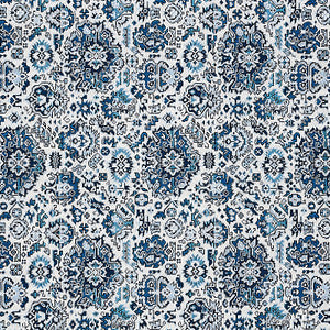 Pallay Epingle Porcelain On Ivory 80622 by Schumacher Fabric