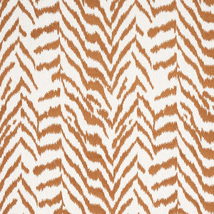 Quincy Embroidery On Linen Toast 80671 by Schumacher Fabric