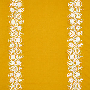Theodora Embroidery Saffron 80740 by Schumacher Fabric