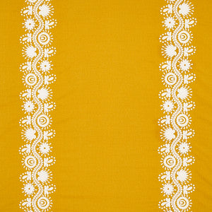 Theodora Embroidery Saffron 80740 by Schumacher Fabric