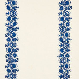 Theodora Embroidery Blue 80741 by Schumacher Fabric