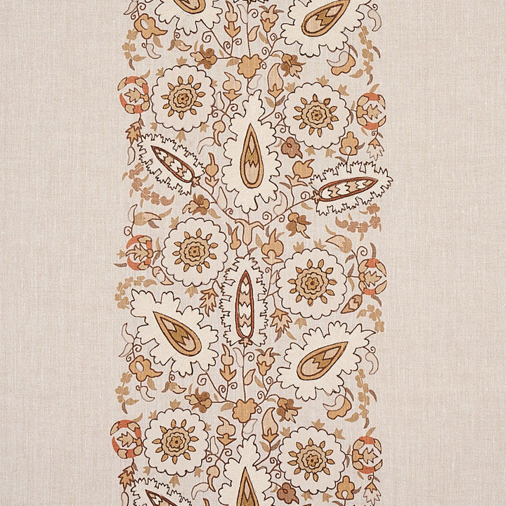 Anatolia Embroidery Natural 80752 by Schumacher Fabric Schumacher Fabric Anatolia Embroidery Natural 80752Fabric LINEN 88% INDIA </p><p>Repeat: H: HORZ. 27" (69CM), V: VERT. 14 1/5" (36CM) 53 - Fabric Carolina -