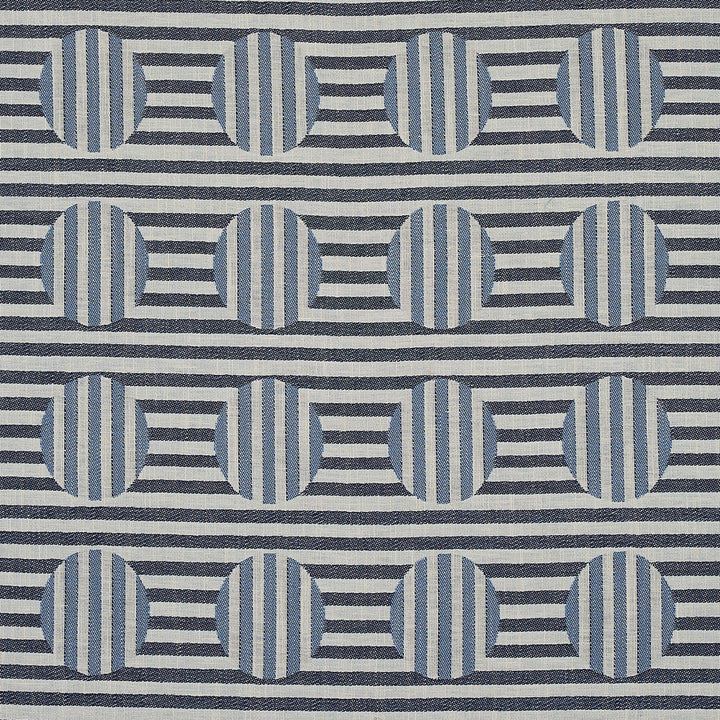 Soto Denim 80840 by Schumacher Fabric Schumacher Fabric Soto Denim 80840Fabric COTTON 73% INDIA </p><p>Repeat: H: HORZ. 4 2/5" (11CM), V: VERT. 8 7/9" (22CM) 53 1/7" (135CM) - Fabric Carolina -