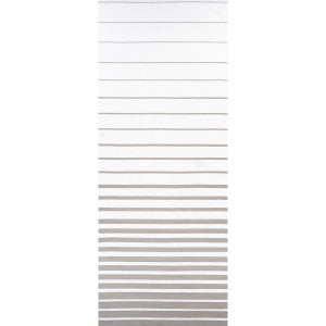 Ribbon Applique Grey On Ivory 81140 by Schumacher Fabric