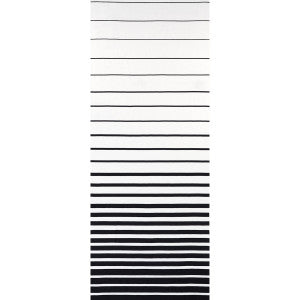 Ribbon Applique Black On Ivory 81142 by Schumacher Fabric