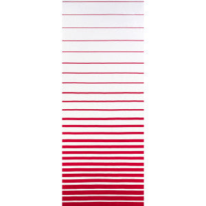 Ribbon Applique Red On Ivory 81143 by Schumacher Fabric