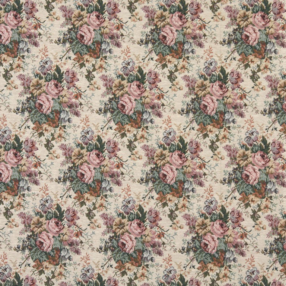 8120 Antique Rose by Charlotte Fabric Tapestry Treasures III 47% Polyester, 28% Cotton, 25% Olefin Asia Exceeds 100,000 Wyzenbeek Rubs (Heavy Duty) Horizontal: 7.0" x Vertical: 11.0" 54 Inches - Fabric Carolina -
