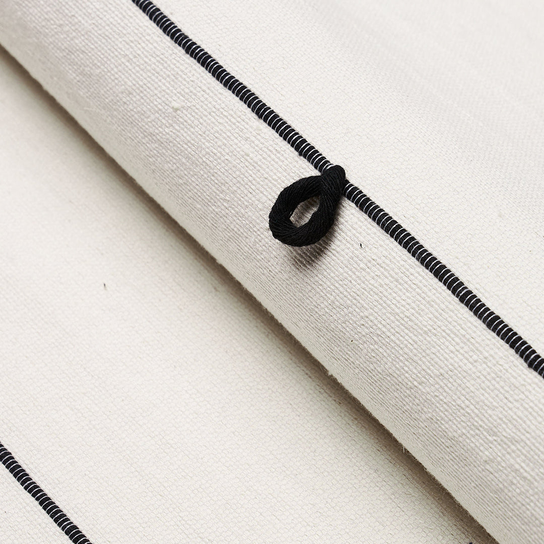 Globo Knotted Handwoven - Black by Schumacher Fabric