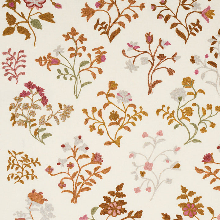 Raleigh Embroidery Autumn 81430 by Schumacher Fabric Schumacher Fabric Raleigh Embroidery Autumn 81430Fabric LINEN 29% INDIA </p><p>Repeat: H: HORZ. 51 1/5" (130CM), V: VERT. 39 2/5" (100CM) 51 1/5" (130CM) - Fabric Carolina -