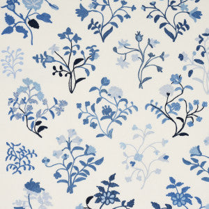 Raleigh Embroidery Cornflower 81431 by Schumacher Fabric