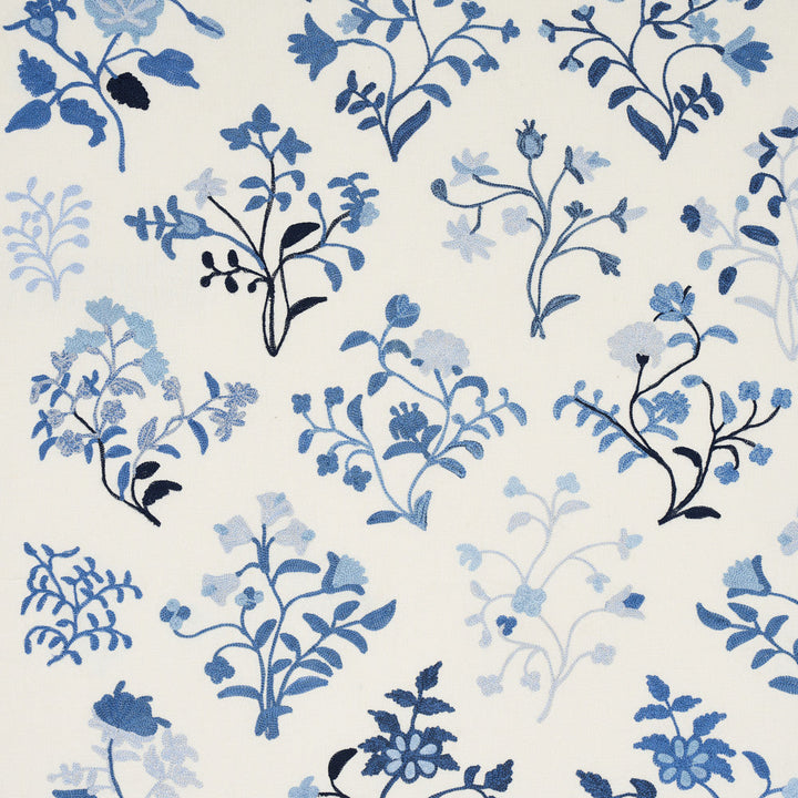 Raleigh Embroidery Cornflower 81431 by Schumacher Fabric Schumacher Fabric Raleigh Embroidery Cornflower 81431Fabric LINEN 29% INDIA </p><p>Repeat: H: HORZ. 51 1/5" (130CM), V: VERT. 39 2/5" (100CM) 51 1/5" (130CM) - Fabric Carolina -