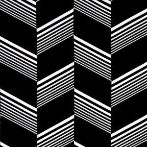 Jessie Cut Velvet Black & White 81573 by Schumacher Fabric