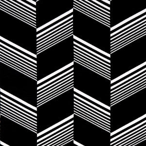 Jessie Cut Velvet Black & White 81573 by Schumacher Fabric