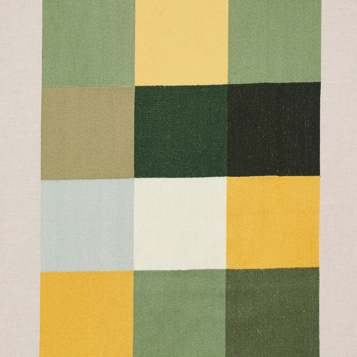 Embroidered Tile Green 81832 by Schumacher Fabric Schumacher Fabric Embroidered Tile Green 81832Fabric LINEN 35% INDIA </p><p>Repeat: H: HORZ. 51 1/5" (130CM), V: VERT. 31 1/2" (80CM) 51 1/5" (130CM) - Fabric Carolina -