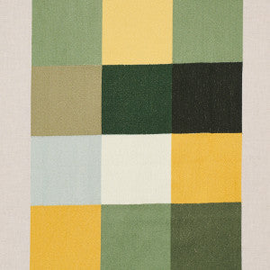 Embroidered Tile Green 81832 by Schumacher Fabric