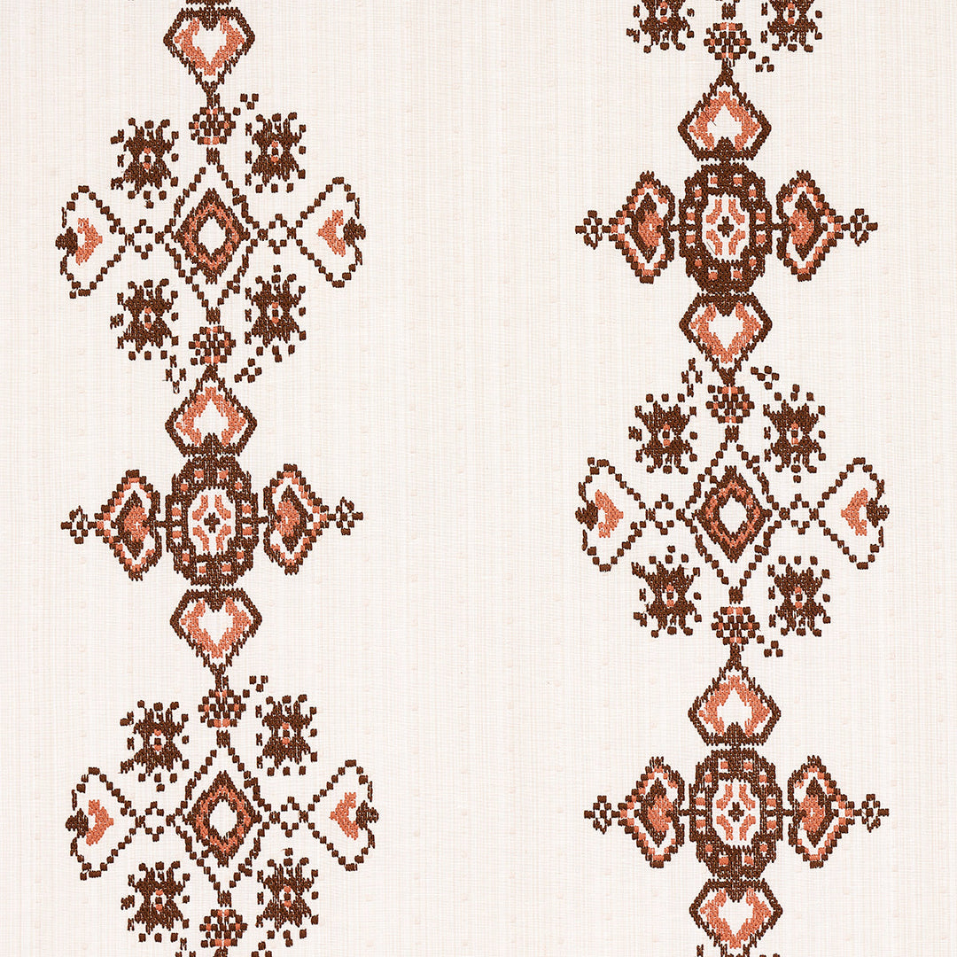 Nadira Embroidery - Cocoa by Schumacher Fabric