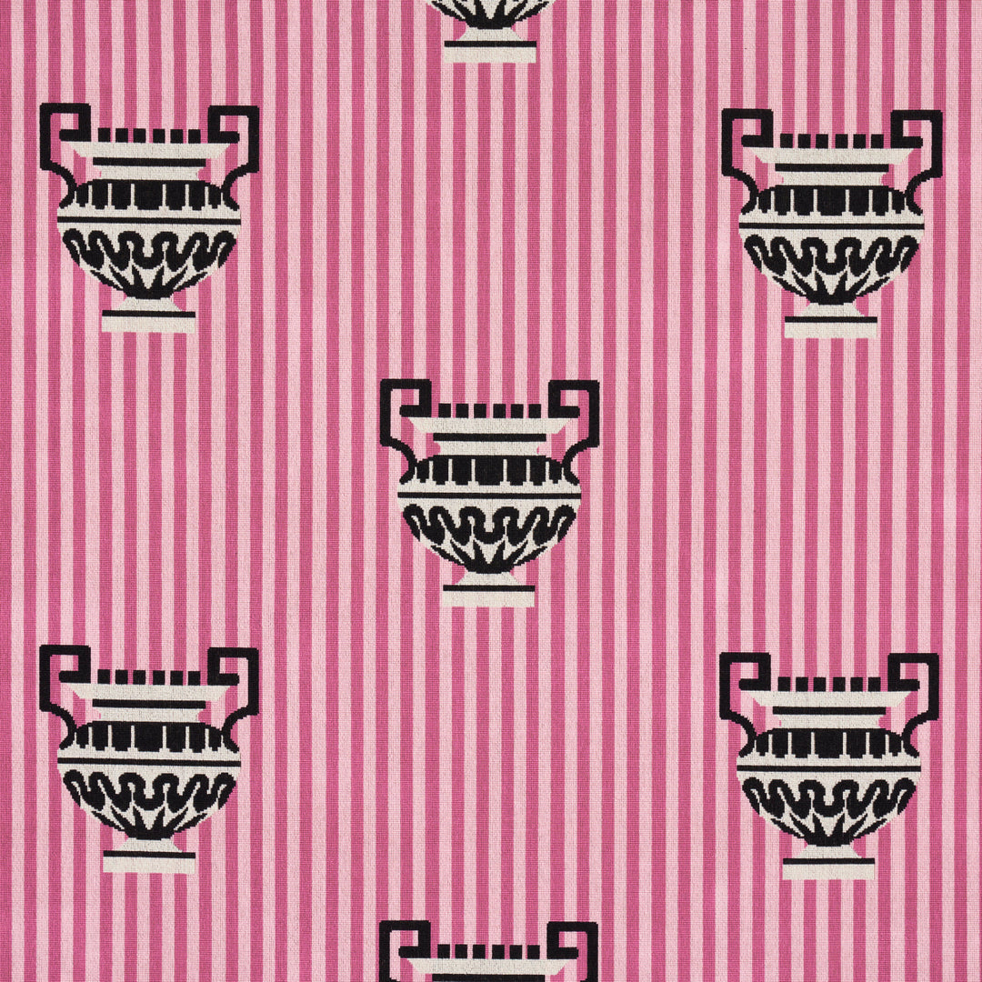 Clermont Épinglé - Pink by Schumacher Fabric