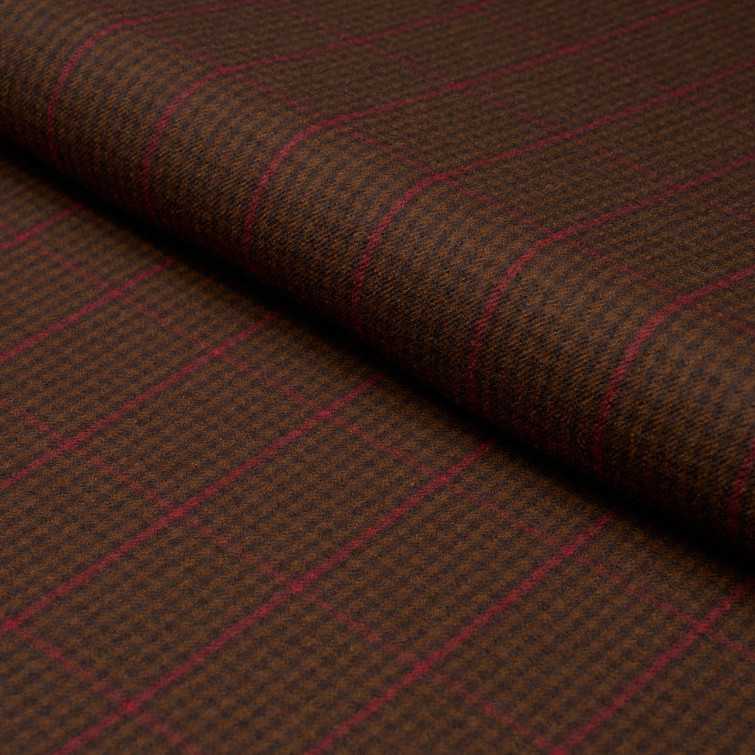 Aldridge Wool Houndstooth - Mocha by Schumacher Fabric