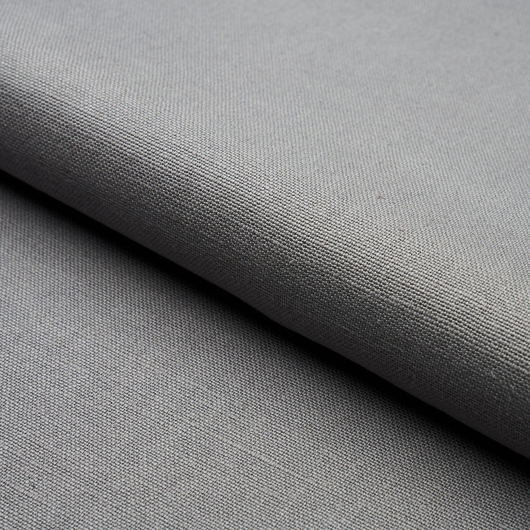 Piet Performance Linen - Grey by Schumacher Fabric