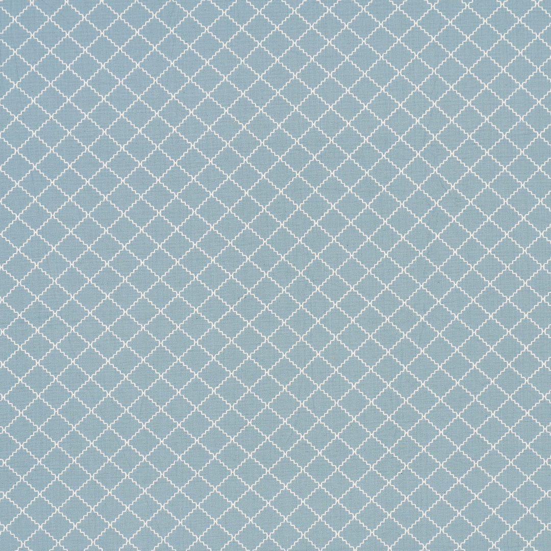 Maggie Lattice - China Blue by Schumacher Fabric