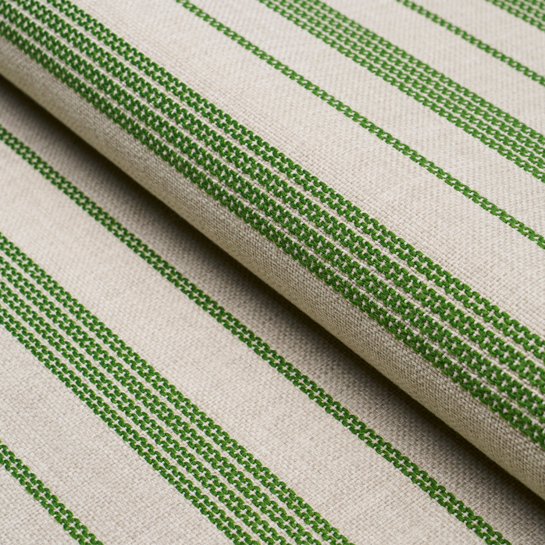 Serra Mesa Indoor/Outdoor Stripe - Verde by Schumacher Fabric