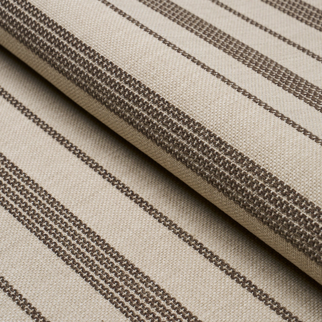 Serra Mesa Indoor/Outdoor Stripe - Burlap by Schumacher Fabric