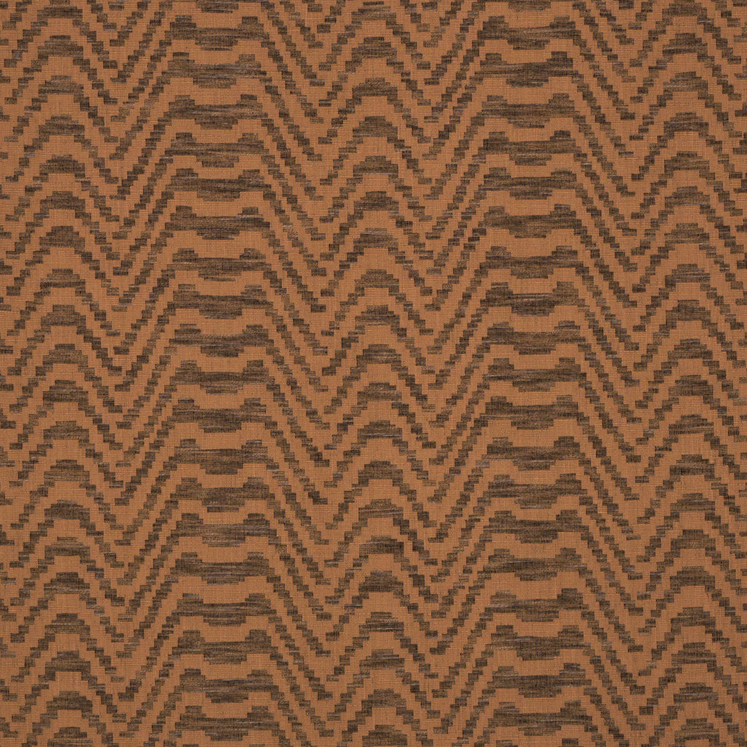 Stepped Chevron - Sepia by Schumacher Fabric
